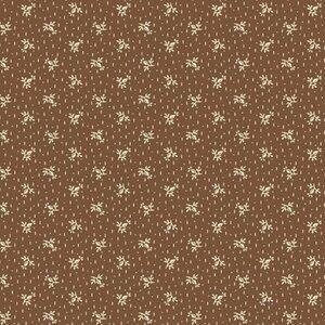 Marcus Fabric Brown Buds Cotton Fabric by the Yard, 1 yard